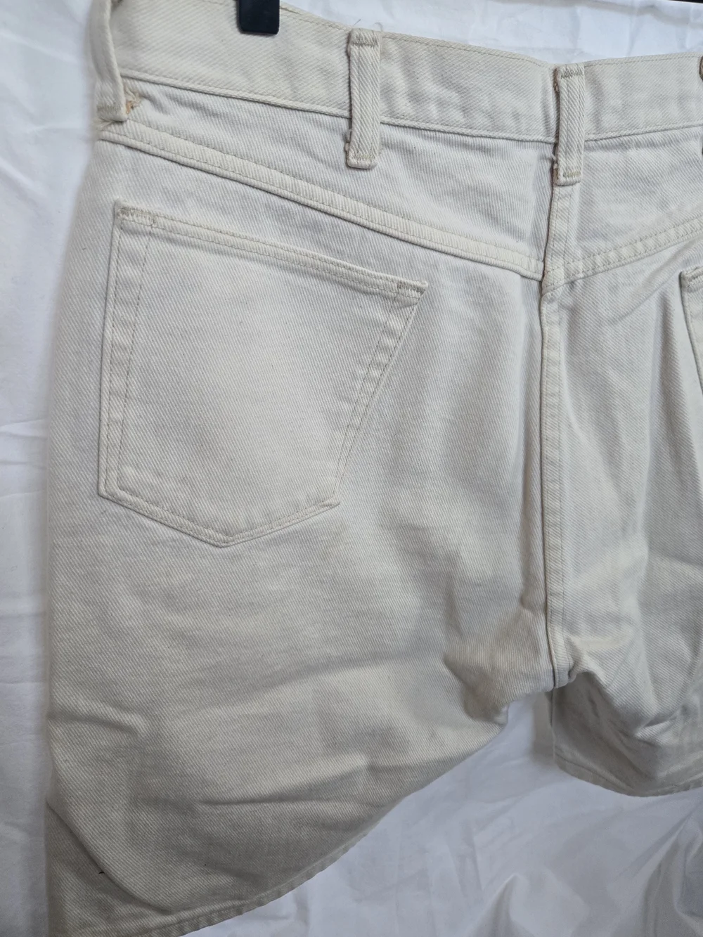 Vintage Wrangler Made In USA Tan Khaki Denim Shorts Mens 36 60601 NS Cotton 90s